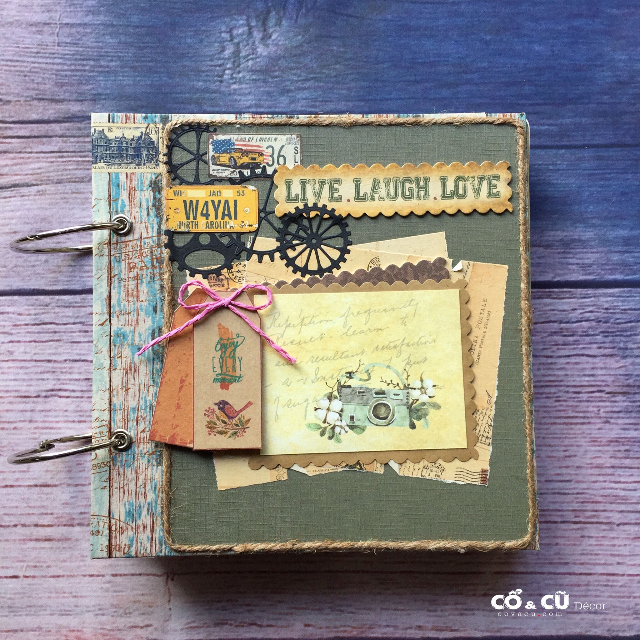 [HCM]Album Scrapbook LIVE LAUGH LOVE - 3L