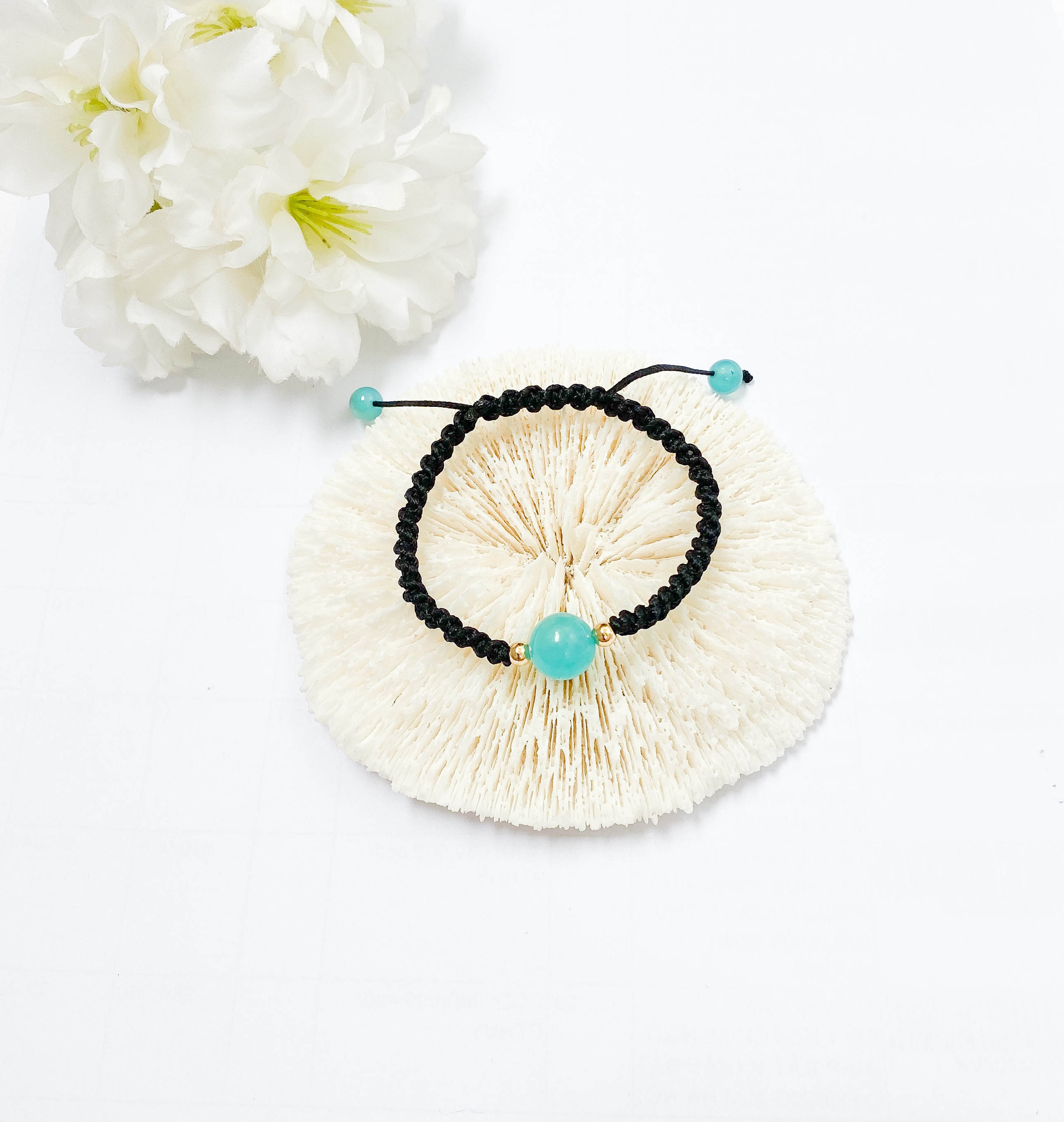 Vòng Tay Xoắn Lyn’s Phong Thuỷ Handmade Đá Amazonite