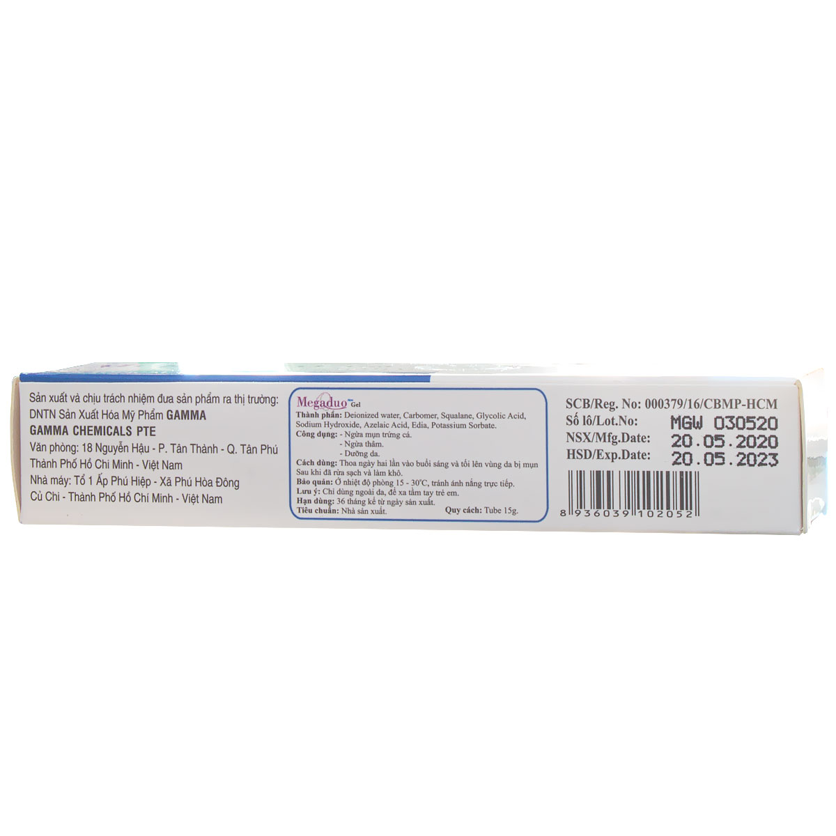 [HCM]Gel Megaduo Dành Da Mụn 15g