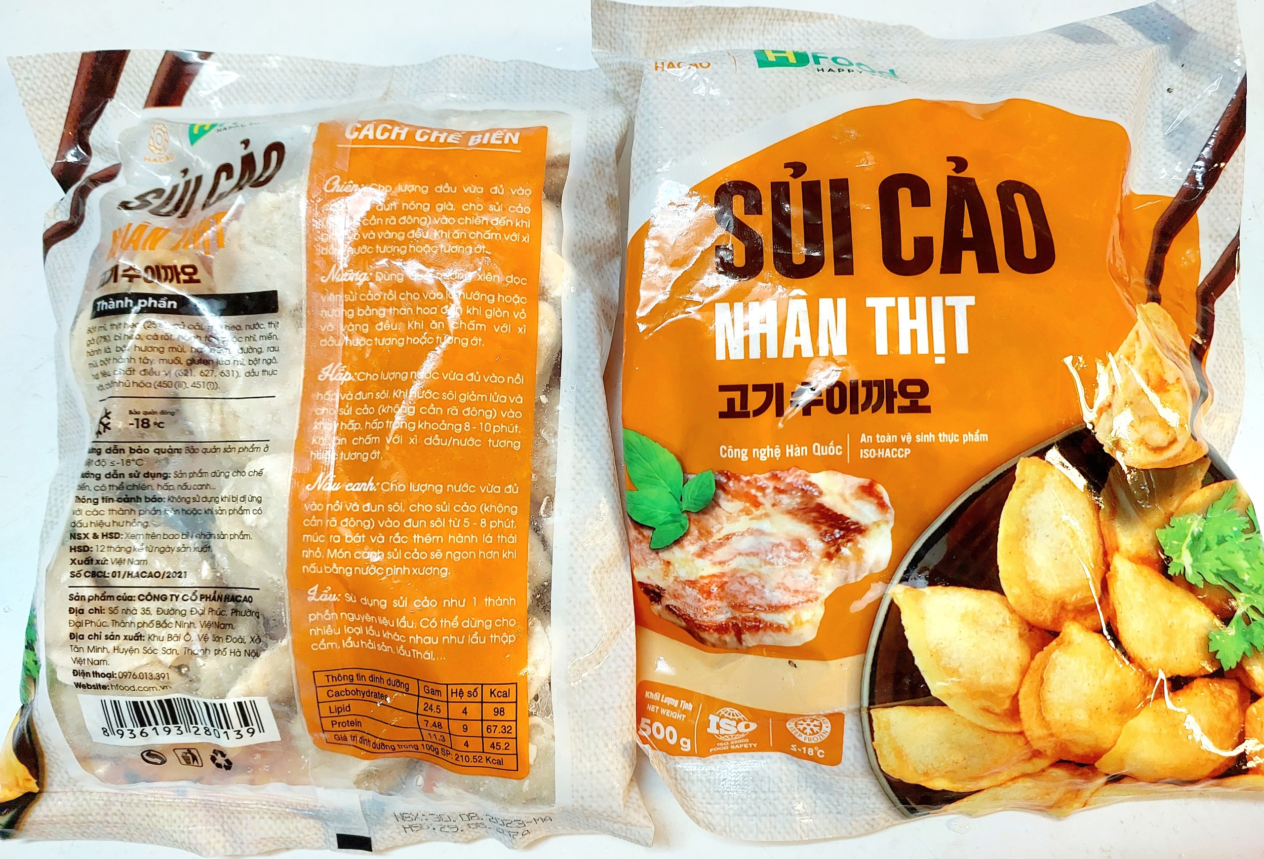 500g sủi cảo nhân thịt thơm ngon