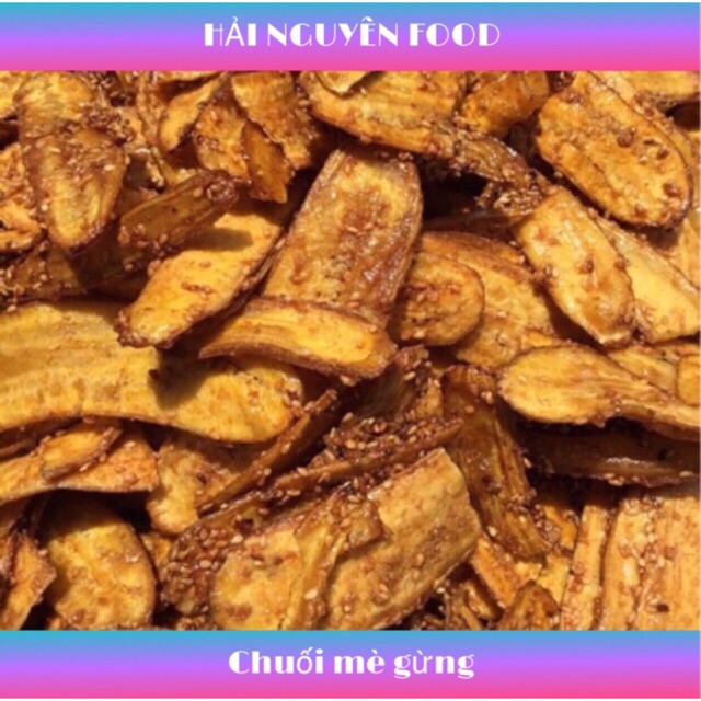 1KG CHUỐI SẤY MÈ GỪNG