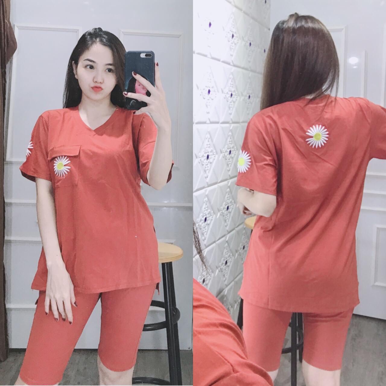 [HCM]BỘ ĐỒ THUN MẶC NHÀ ĐƠN GIẢN-SIZE 40-65KG