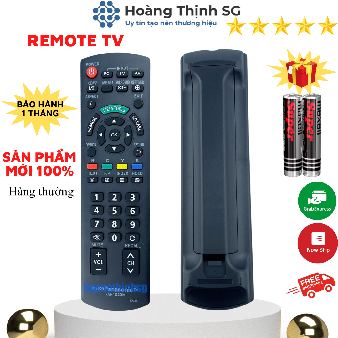 Remote điều khiển tivi Panasonic, điều khiển TV Panasonic các dòng tivi LED/LCD đời cũ - Tặng kèm pin