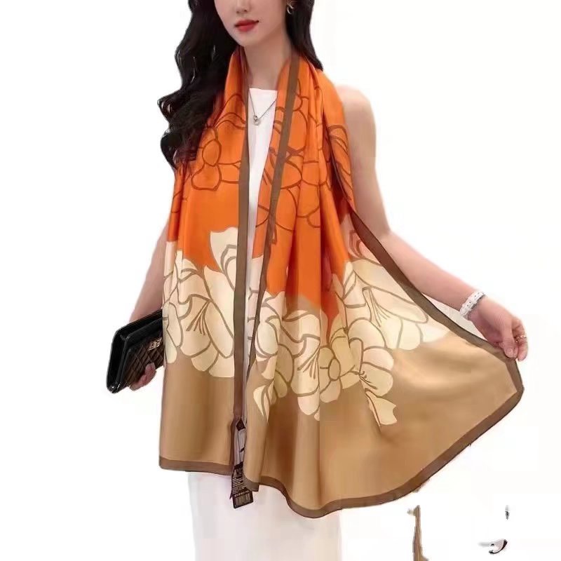 Khăn choàng cổ lụa tơ tằm cao cấp - Mẫu 2022