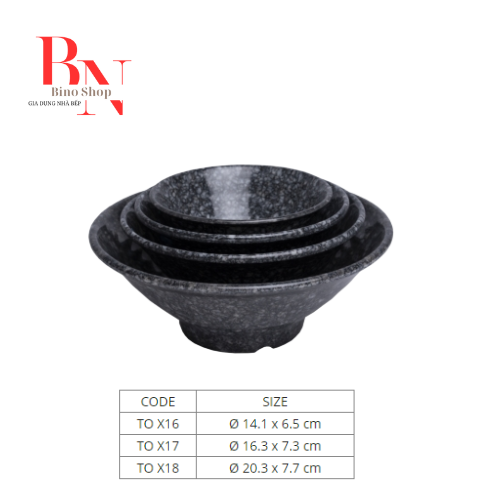 [HCM]Tô Nhựa Melamine Vân Đá Đen