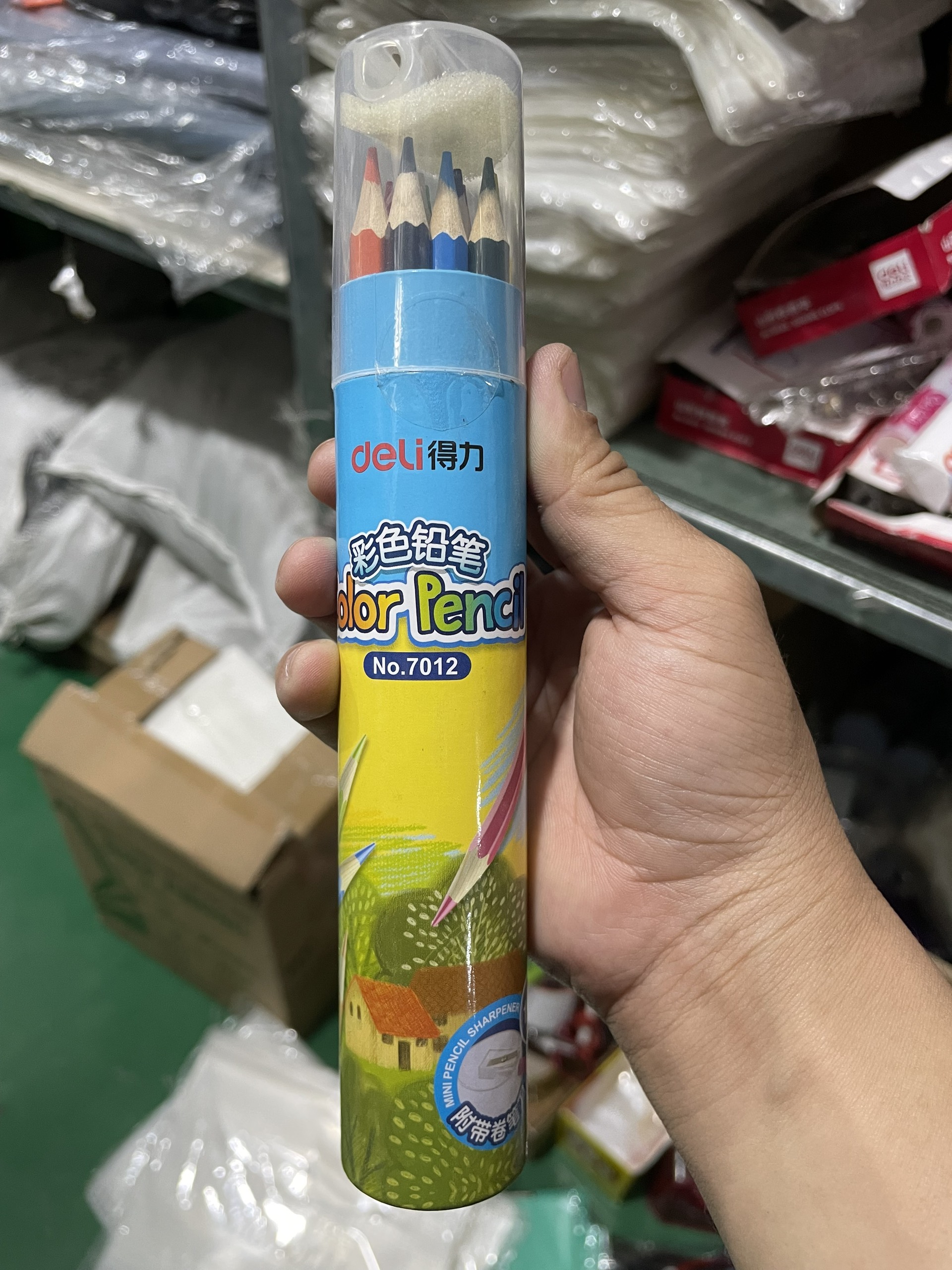 Bút chì 12 màu deli 7012