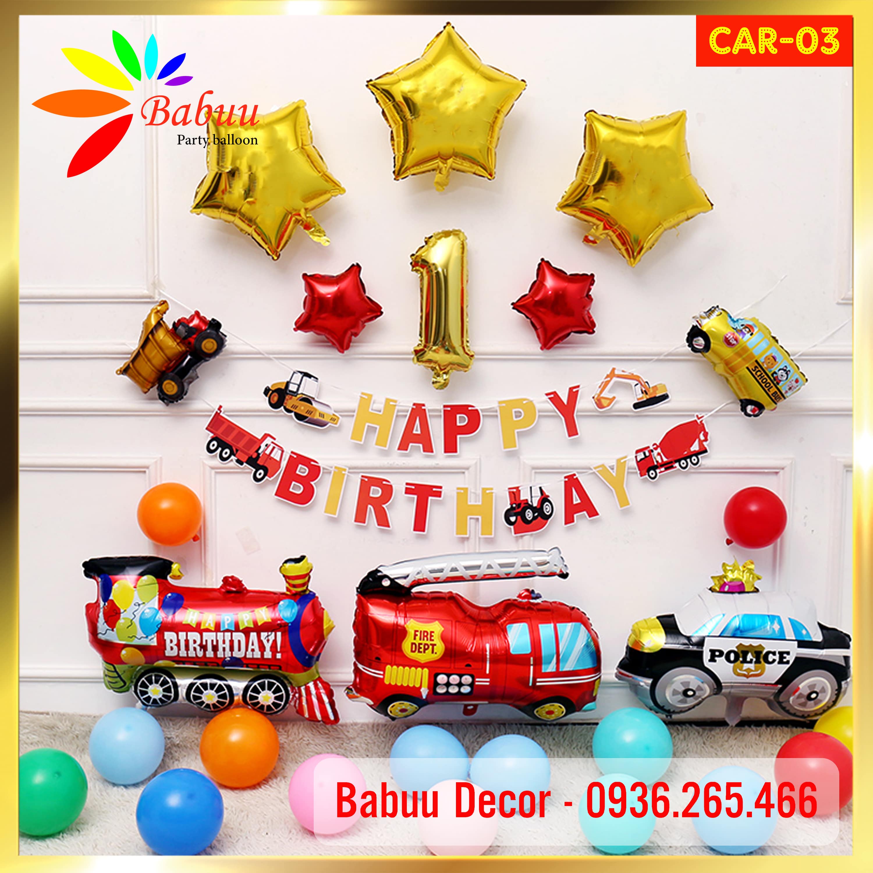 Bóng số 40cm trang trí sinh nhật