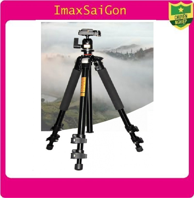 Chân máy ảnh Tripod Beike Q-301 + da cừu lau len (Da thật)