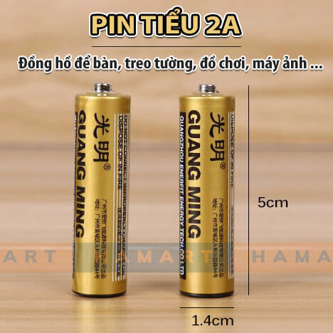 Pin 3A GUANG MING Pin Điều Khiển Vỉ 4 Viên Pin AAA