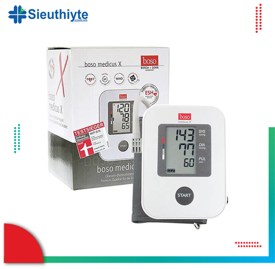 Máy đo huyết áp điện tử bắp tay Boso Medicus X