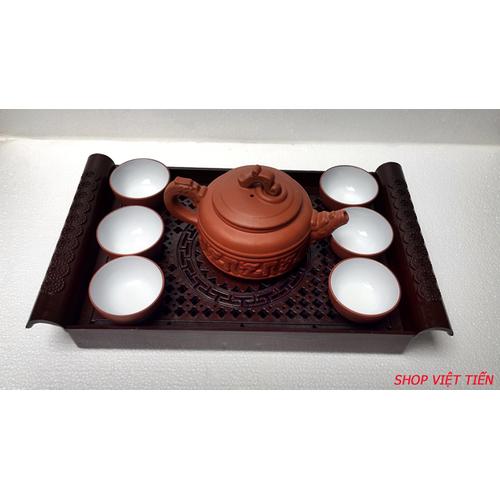 Bat Trang Tu Sa terracotta cup set