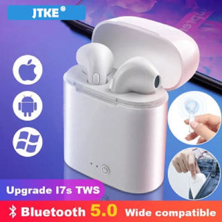 Tai i7s- tai nghe bờ lu tút nge 2 tai tai phone nghe nhạc hay
