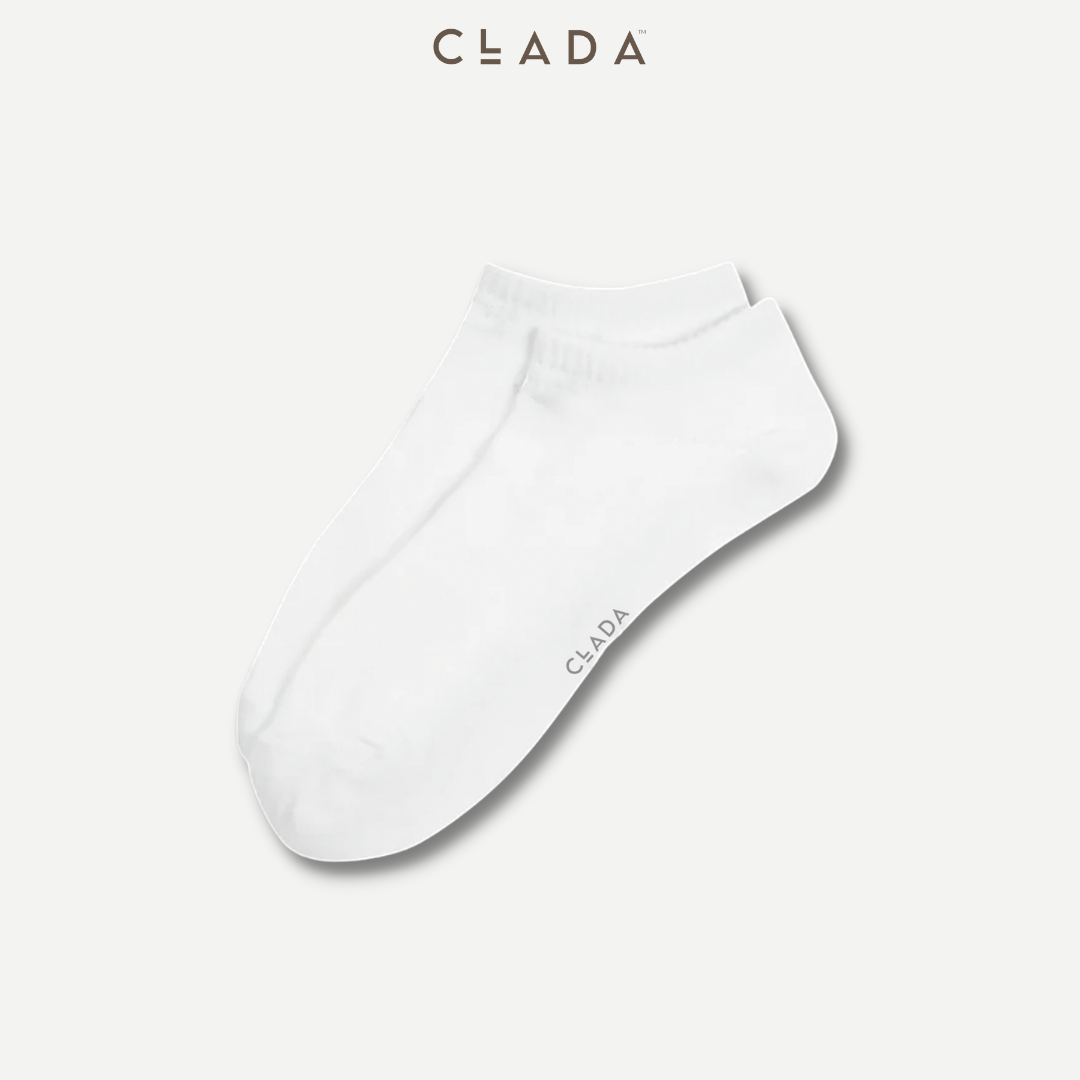 Tất Lười Cotton CLADA Essential - Trắng