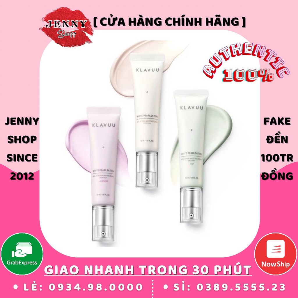 Kem Lót Klavuu White Pearlsation Ideal Actress Backstage Cream SPF30 PA++