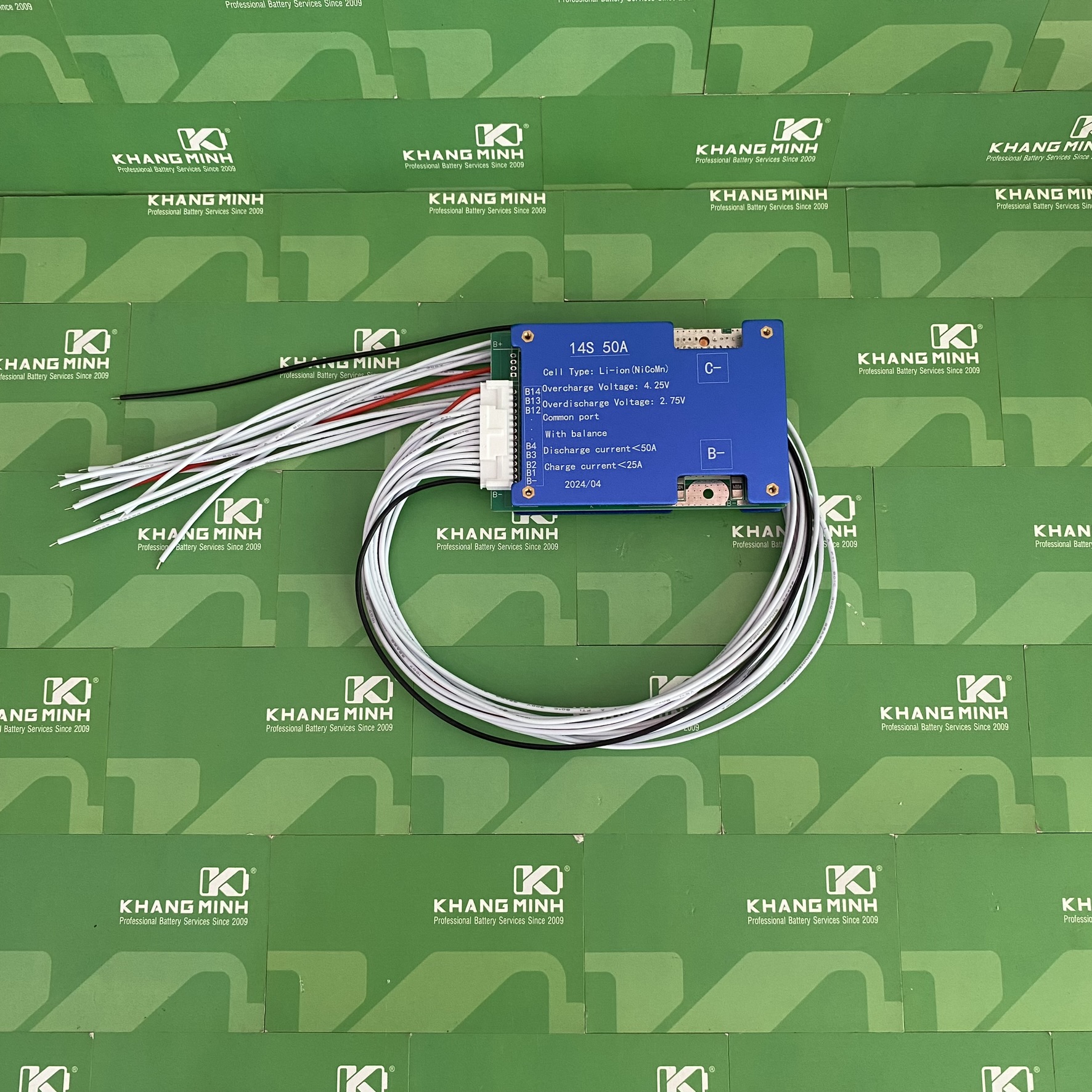 Mạch 14S 52V sạc xả chung cổng và bảo vệ pin Li-ion Li-Po 3.7V