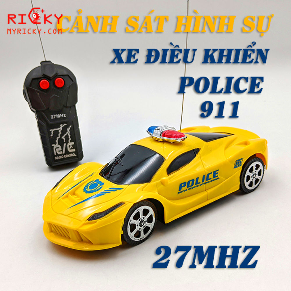 Siêu xe điều chiển cs po-licce- điều khiển 2 chiều cho bé