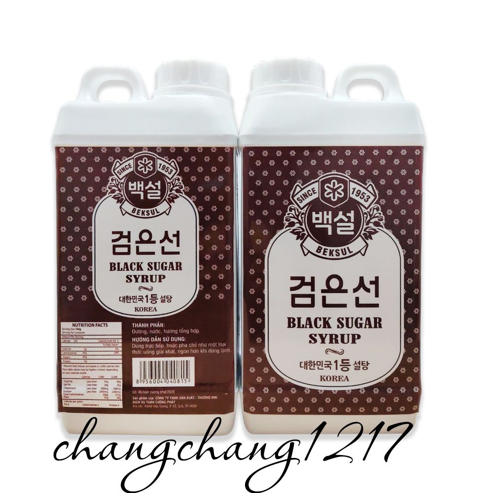 Siro Đường Đen Beksul Bình 1kg (78k)
