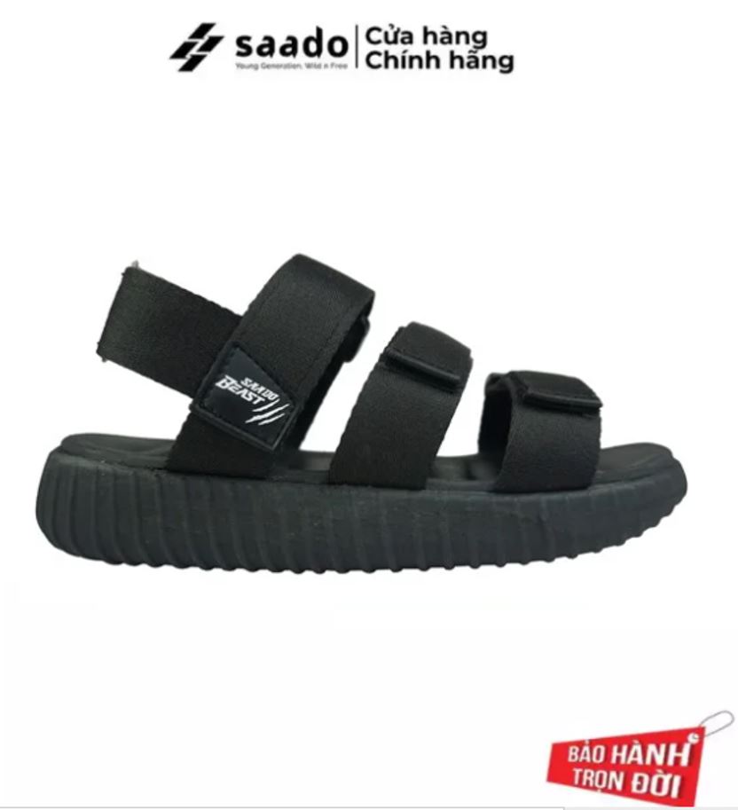 Giày Sandal Nữ SAADO BE03 - BLACK WOLF