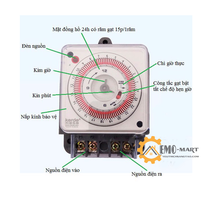 [FreeshipMAX] Hẹn giờ lập trình cơ công suất lớn Kerde TID-03J