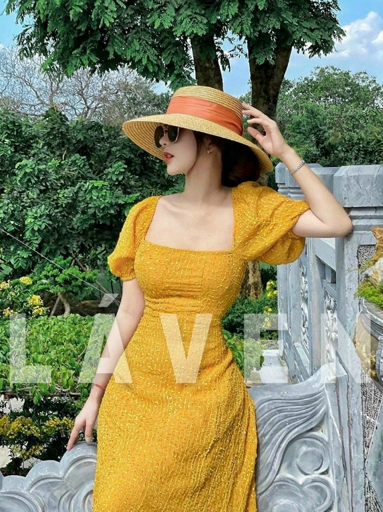 đầm maxi tiểu thư