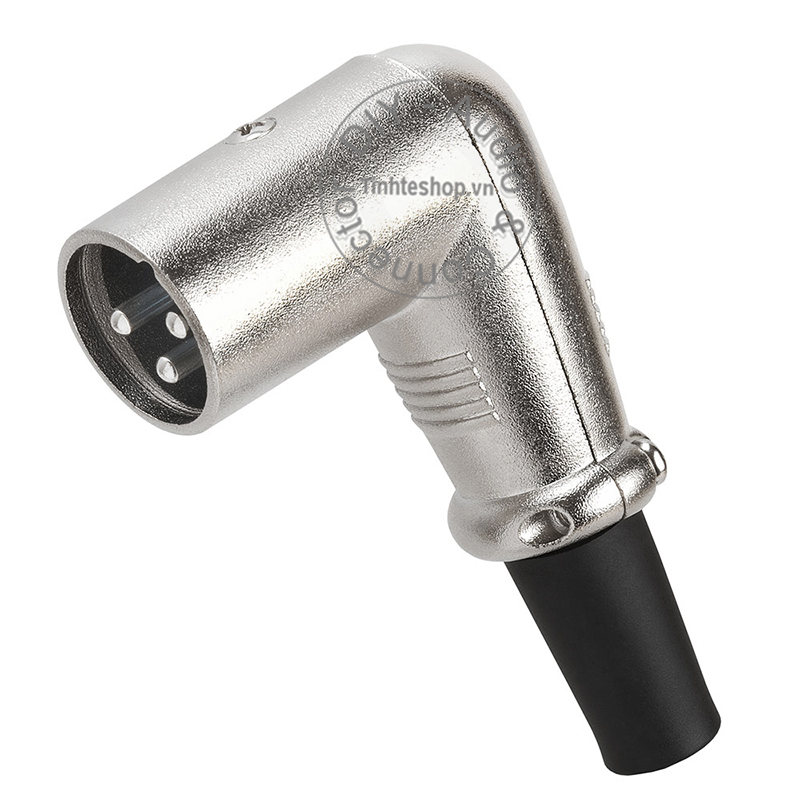 Đầu hàn canon đực vuông góc 1 chiếc OD6mm - Đầu hàn XLR 3 pin đực