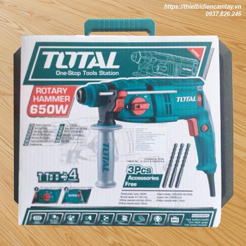 [HCM]Máy khoan đục (3 chức năng) Total TH306226 650W