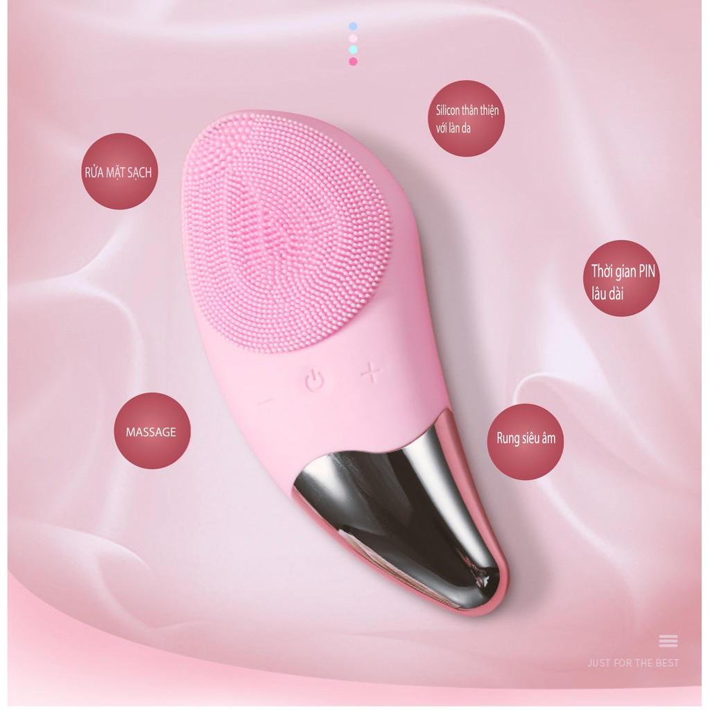 [BH 1 đổi 1] Máy Rửa Mặt SONIC FACIAL CLEANSING STANDARD dq6