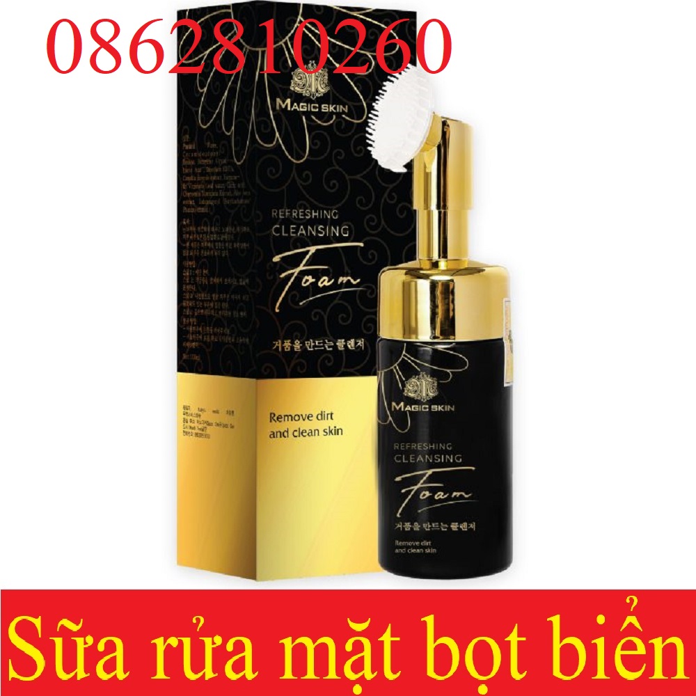 Sữa Rửa Mặt Bọt Biển Magic Skin Refreshing Cleansing Foam [CHÍNH HÃNG MAGICSKIN] date mới