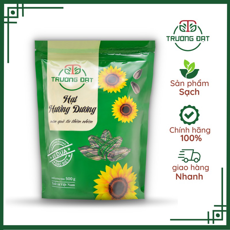 Hạt hướng dương trường đạt hạt to giòn mẩy vị dừa - 500gr