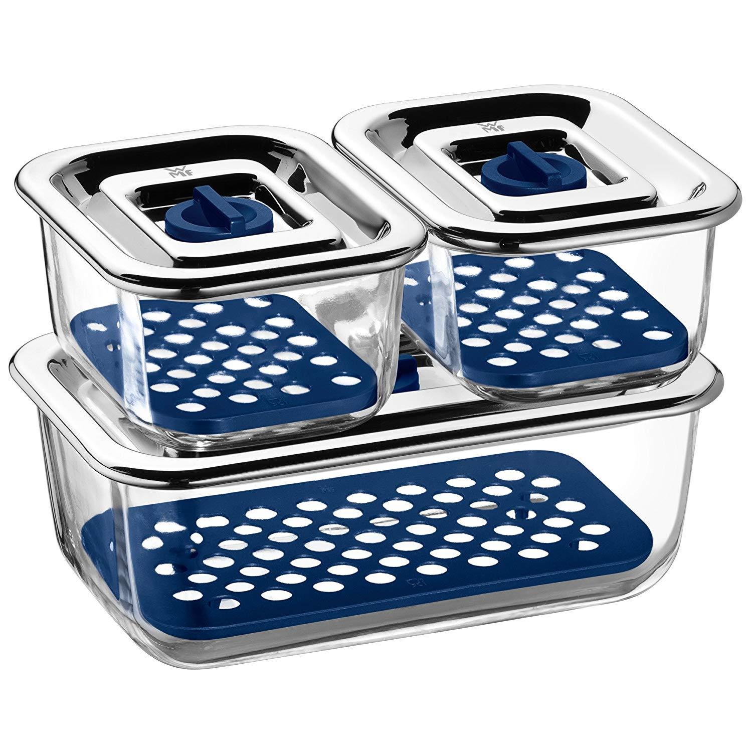 Bộ 3 hộp thủy tinh đựng thực phẩm WMF Top Serve