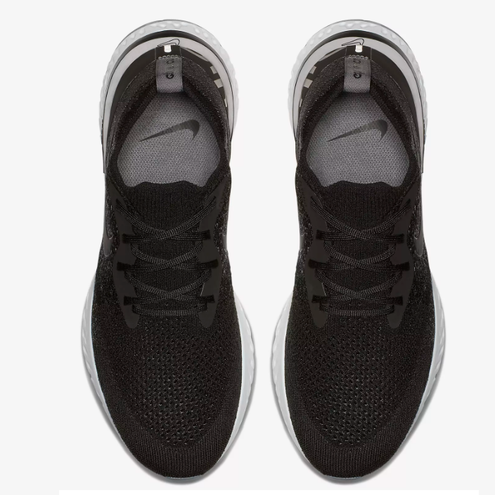 Giày Sneaker Epic React Flyknit Black White - Giày Gym - Giày chạy bộ - Giày thể thao