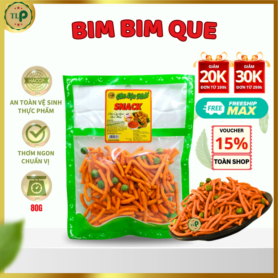 Bimbim que đậu hà lan tân lộc phát - bịch 80g