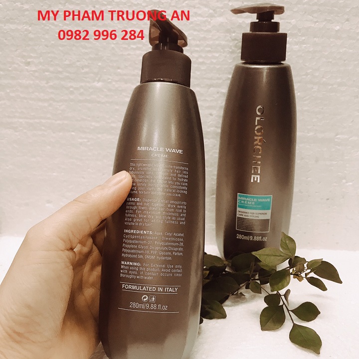 Kem dưỡng tóc Olorchee miracle wave giữ nếp tạo kiểu tóc xoăn 280ml gel wax