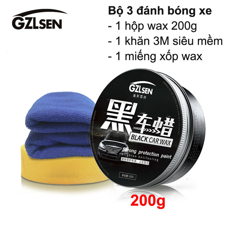 WAX Đánh Bóng BLACK cho Xe ô tô, Xe Máy