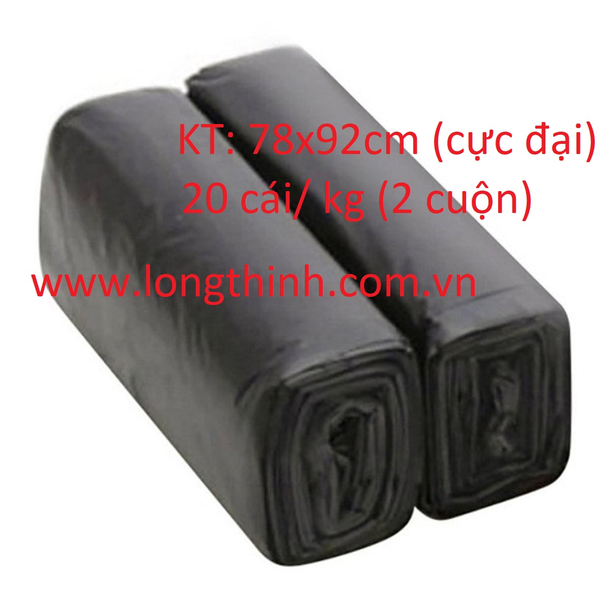 Black bin bag 78cm x 92 cm