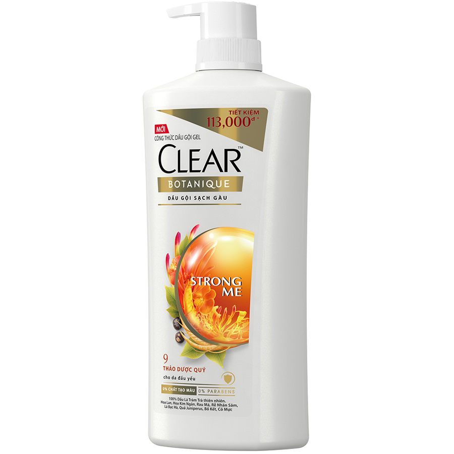 Dầu Gội Sạch Gàu CLEAR Thảo Dược (900g)