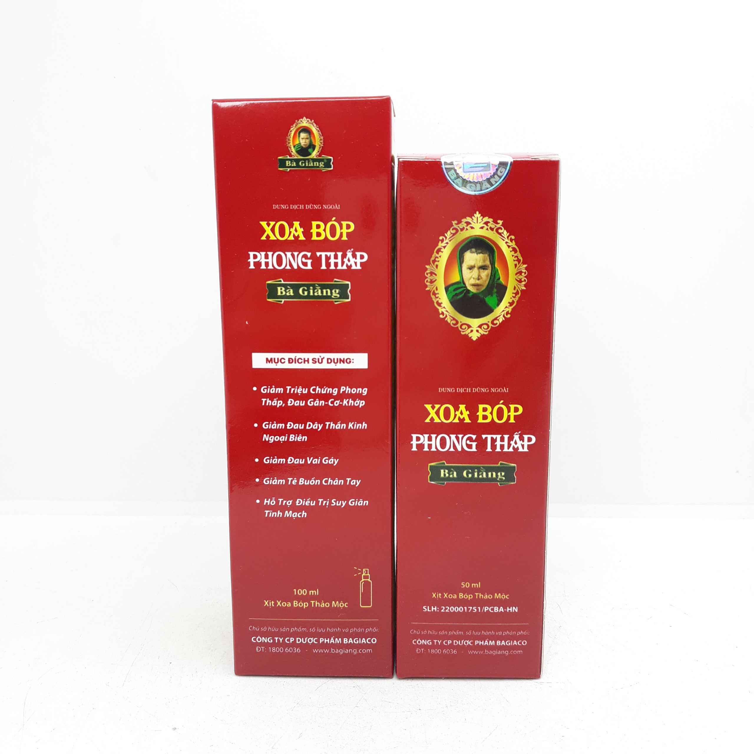 Xoa Bóp Phong Thấp Bà Giằng - chai xịt 100ml