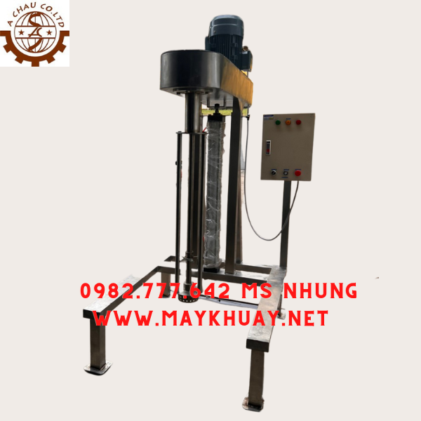 Máy khuấy sơn nâng hạ bằng ben khí nén