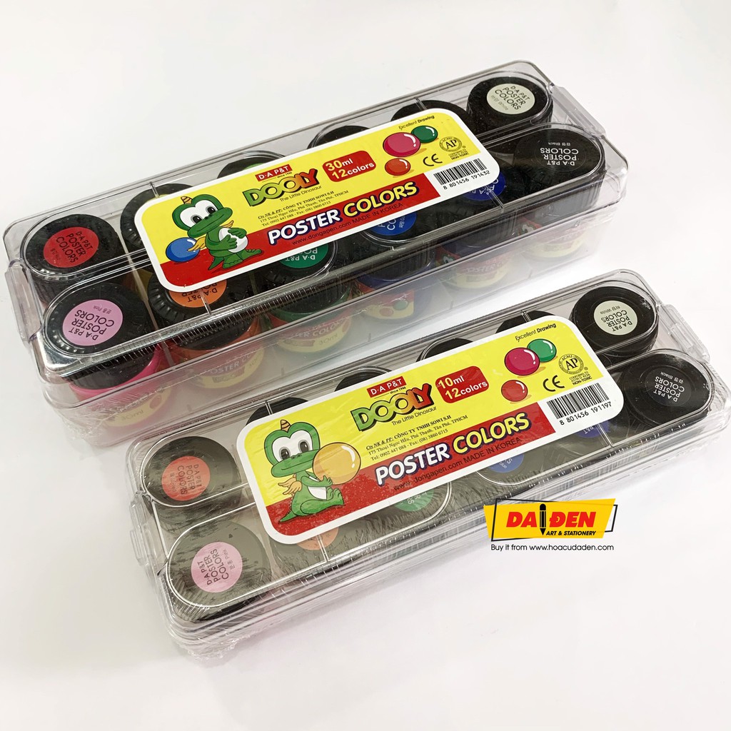Bộ màu nước Hàn Quốc Dooly 30ml -12 Màu