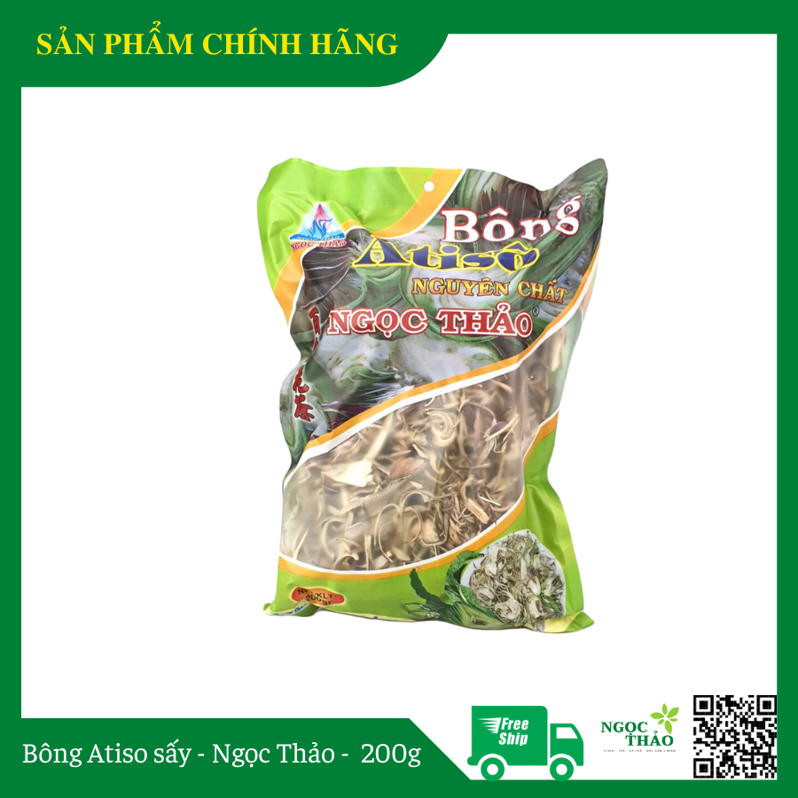 Bông Atiso sấy khô Ngọc Thảo - Loại gói 200g - Atiso nguyên chất, tốt cho sức khỏe