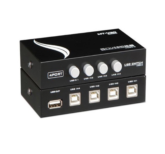 Bộ chia 4 máy tính dùng chung 1 máy in Switch USB MT-VIKI chất lượng cao