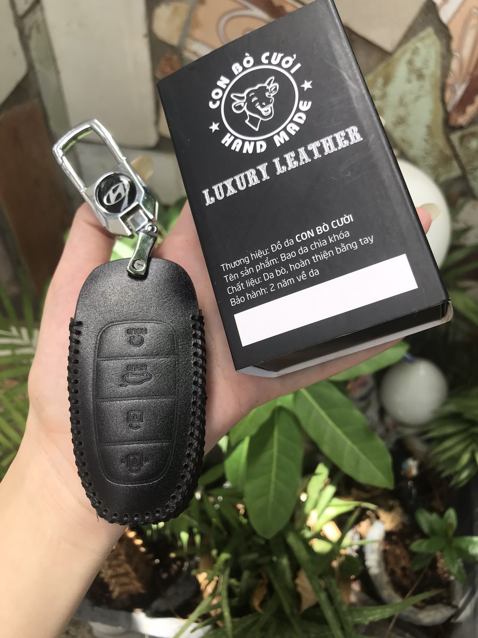 Bao da chìa khóa Santafe 2021