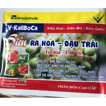 Combo 10 gói siêu ra hoa đậu quả gói 20gr