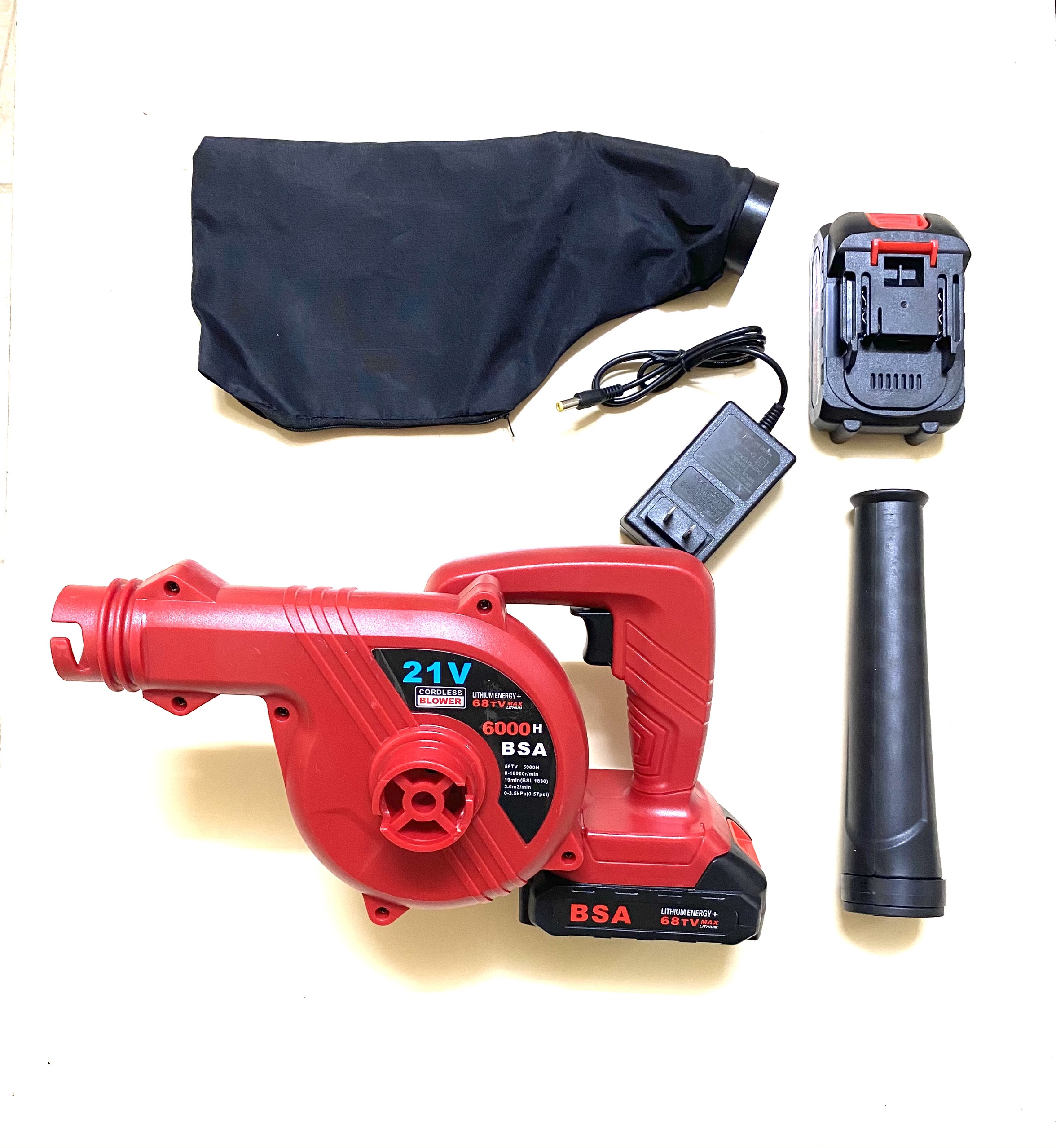 MÁY THỔI BỤI DÙNG PIN 21V - CÓ KÈM PIN ( Cell LITHIUM ENERGY ) / CORDLESS BLOWER