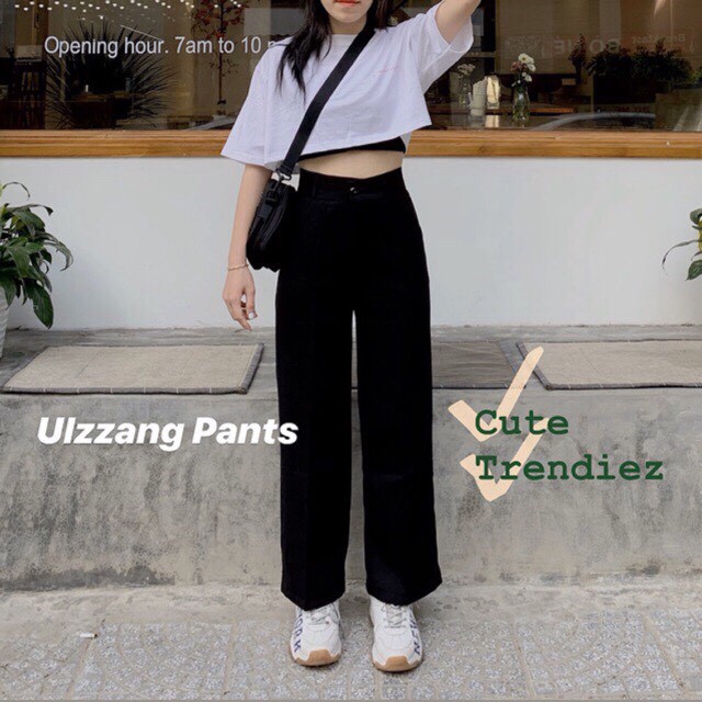 Quần Ulzzang Dáng Suông Dài 94Cm