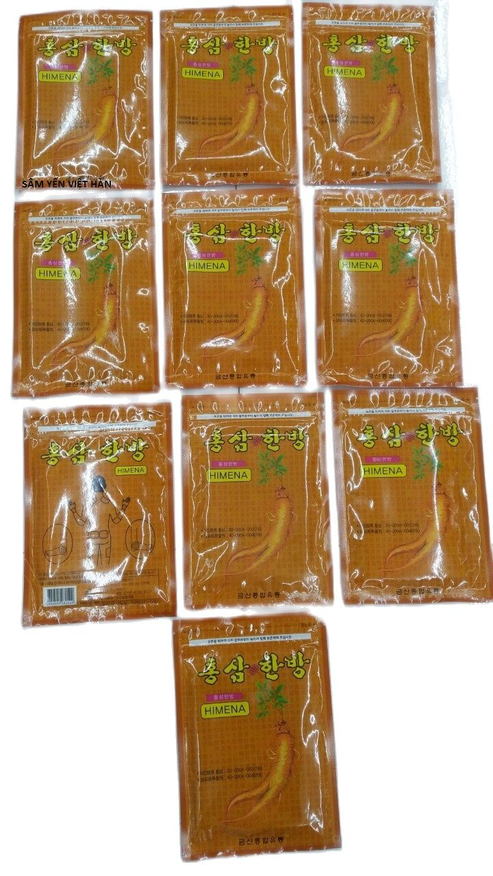 [HCM]COMBO 10 TÚI CAO DÁN HỒNG SÂM HÀN QUỐC HIMENA - 200 MIẾNG