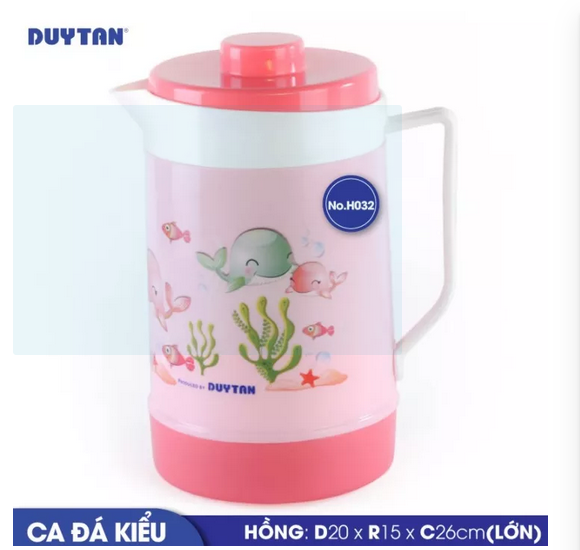 Ca đá kiểu lớn Nhựa Duy Tân 3 lít No.H032 (20 x 15 x 26 cm)