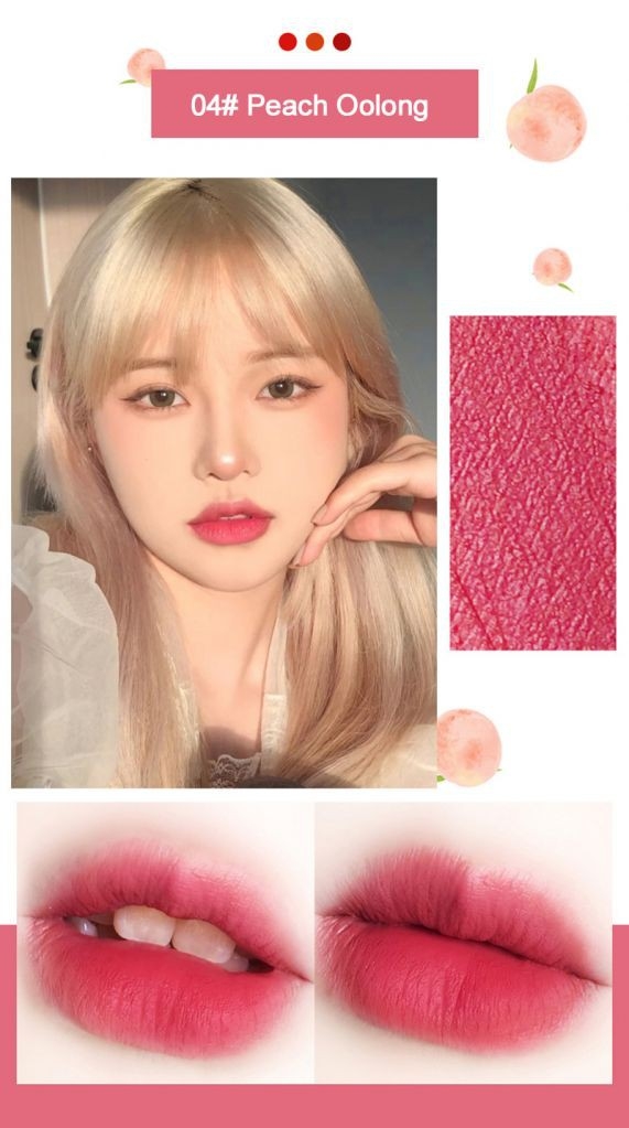 Son kem mờ lì Omga Peach
