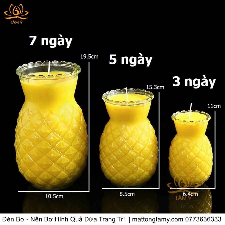 Lamp butter fruit pineapple fruit fragrance 3 day-5 day-7 day candle butter pure plant high-grade
