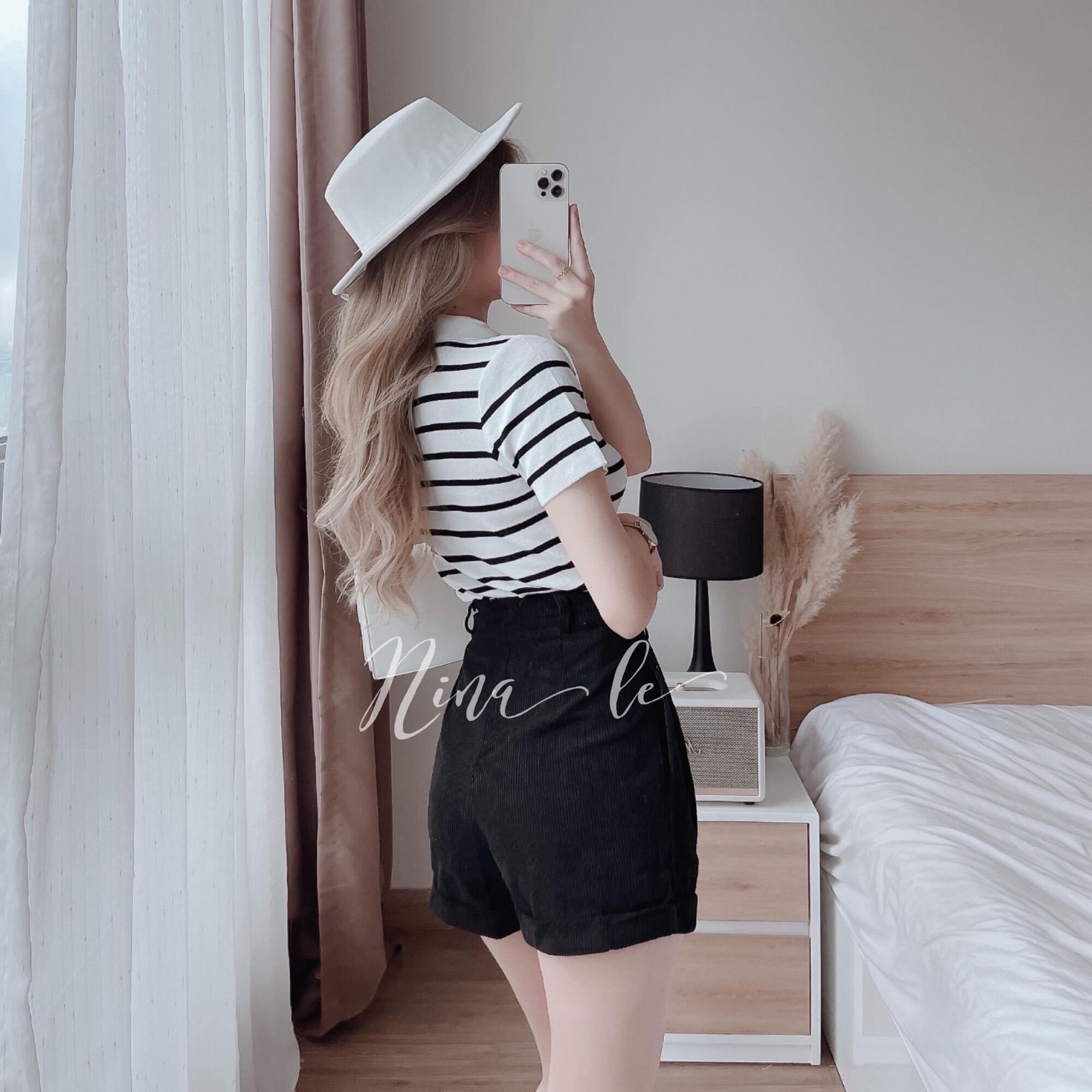 ÁO CROPTOP PETTER MIX VIỀN CỔ
